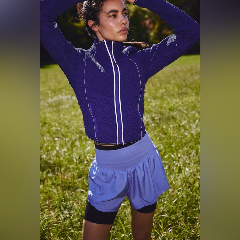 LAST CALL Free People Carpe Diem Shorts in Blueberry